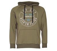 Kapuzenpullover TOP GUN "TG20212107", Herren, Gr. 56XXL, grün (oliv), Obermaterial: 65% Baumwolle, 35% Polyester, Pullover Sweatshirt Hoodie (30320806-XXL) oliv