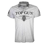 Top Gun Herren Polo Star Tg20191011 Grey Mélange,XXL