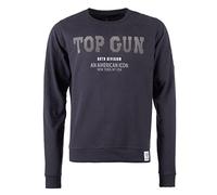 Sweater TOP GUN "TG20213007", Herren, Gr. 4 XL, blau (navy), Obermaterial: 100% Baumwolle / 100% Baumwolle, Sweatshirts Sweater (51094502-4XL) navy