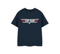 Top Gun Jungen T-Shirt | Kinder Kurzarm Grafik-Tee in Blau | Maverick & Goose Kampfpilot Flugzeug Bekleidung Top | Kinder Aviator Film Merchandise Geschenk