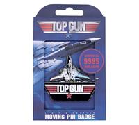 Top Gun Limited Edition Moving Pin Badge - Sliding F-14 Tomcat Design - Individuell nummeriert 9.995 weltweit - Emaille-Finish - 60 × 65 mm - Offizielles Lizenzprodukt
