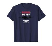Top Gun: Maverick Born To Fly P-51 Mustang Silhouette T-Shirt