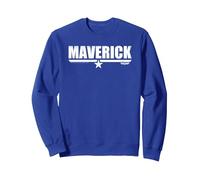 Top Gun Maverick Logo Sweatshirt, Unisex für Erwachsene, Königsblau, XXL
