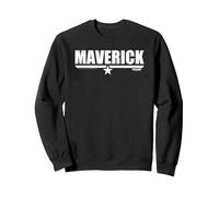 Top Gun Maverick Logo Sweatshirt, Unisex für Erwachsene, Schwarz, XXL