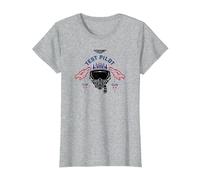 Top Gun: Maverick Test Pilot Red Phoenix Logo T-Shirt, Damen, Grau Meliert, XXL
