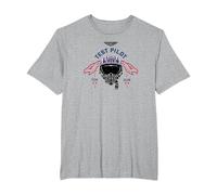 Top Gun: Maverick Test Pilot Red Phoenix Logo T-Shirt, Herren Große Größen, Grau Meliert, 6X Tall