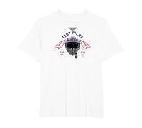 Top Gun: Maverick Test Pilot Red Phoenix Logo T-Shirt, Herren Große Größen, Weiß, 5X Tall