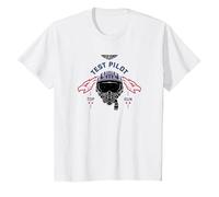 Top Gun: Maverick Test Pilot Red Phoenix Logo T-Shirt, Kinder, Weiß, 116