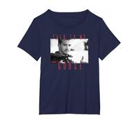 Top Gun Nick Bradshaw Talk to Me Goose Poster T-Shirt, Damen Große Größen, Marineblau, 1X