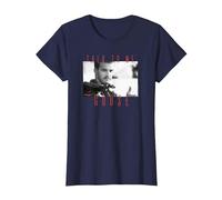 Top Gun Nick Bradshaw Talk to Me Goose Poster T-Shirt, Damen, Marineblau, L