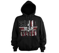 Top Gun Offizielles Lizenzprodukt America Kapuzenpullover (Schwarz), X-Large