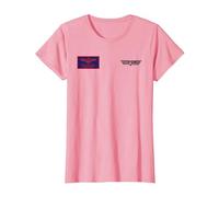 Top Gun Pete Mitchell Maverick Brustabzeichen T-Shirt, Damen, Rosa, M