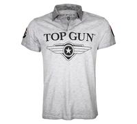 Top Gun Herren Polo Star Tg20191011 Grey Mélange,XXL