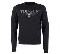 Sweater TOP GUN "TG20213005" Gr. 50 (M), schwarz (black) Herren Sweatshirts (43868025-M) black