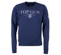Sweater TOP GUN "TG20213005", Herren, Gr. 48S, blau (navy), Obermaterial: 100% Baumwolle .100% Baumwolle, Sweatshirts Sweater (45449455-S) navy