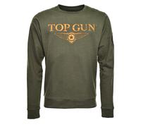 Sweater TOP GUN "TG20213005" Gr. 54 (XL), grün (olive) Herren Sweatshirts (86536516-XL) olive