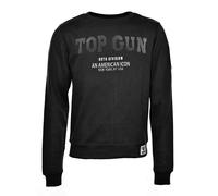Sweater TOP GUN "TG20213007" Gr. 52 (L), schwarz (black) Herren Sweatshirts (77310536-L)