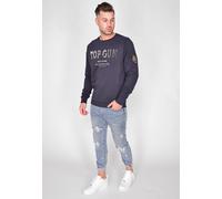 Sweater TOP GUN "TG20213007" Gr. 52 (L), blau (navy) Herren Sweatshirts (51094502-L)
