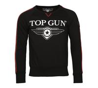 TOP GUN Sweatshirt Streak TG20191013 Herren 100% Baumwolle Schwarz Größe 52L