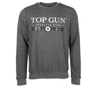 Sweater TOP GUN "TG202011129" Gr. 54 (XL), grau (charcoal) Herren Sweatshirts (99368707-XL) charcoal