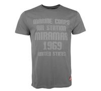 T-Shirt TOP GUN "TG20212010" Gr. 56 (XXL), grau (anthracite) Herren Shirts (85514126-XXL) anthracite