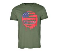 T-Shirt TOP GUN "TG20213014", Herren, Gr. 56 (XXL), grün (oliv), Obermaterial: 100% Baumwolle, Kurzarm, Shirts (66160126-XXL) oliv