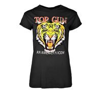 T-Shirt TOP GUN "TG20214002" Gr. XS, schwarz (black) Mädchen Shirts (39877505-XS) black