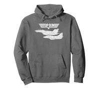 Top Gun Weiße Flugzeuge Pullover Hoodie, Unisex für Erwachsene, Anthrazit, XXL