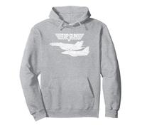 Top Gun Weiße Flugzeuge Pullover Hoodie, Unisex für Erwachsene, Grau Meliert, L
