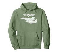 Top Gun Weiße Flugzeuge Pullover Hoodie, Unisex für Erwachsene, Salbeigrün, M
