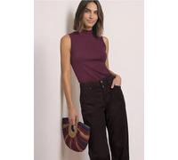 Top im Silk-Look mit Turtle Neck