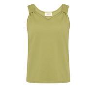 Trägertop CARTOON "Damen mit V-Ausschnitt", Damen, Gr. 38, mosstone, Obermaterial: 60% Baumwolle, 40% Polyester, normal normal, V-Ausschnitt, Tops Trägertop (43739568-38) mosstone