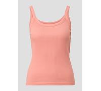 QS Tanktop in Ripp-Optik in Lachs, Größe XL