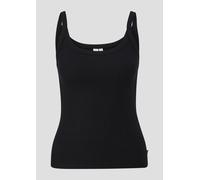 Top mit Rippstruktur XXL schwarz 2141205.9999.XXL