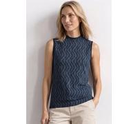Top mit Turtle Neck und Print