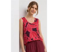 Street One Top V-Neck mit Elastiksaum
