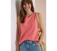 Top mit V-Neck und Streifen