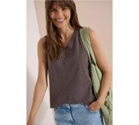 Top mit V-Neck und Streifen