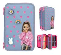 TOPModel 3-Fach Federtasche mit Silikon-Pins inkl. Stifte