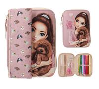 Depesche TOPModel Basic Duo Federtasche Hund KITTY and DOGGY