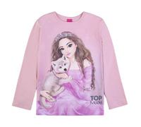 Top Model Langarmshirt mit Janet 75084 rosa, Größe 128, 8 Jahre