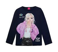 TOP Model Mädchen Langarmshirt mit June 75067 blau, Größe 152, 12 Jahre