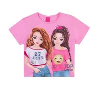 TOPModel Mädchen T-Shirt mit Lexy und Liv 75014 pink, Größe 128, 8 Jahre