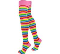 Top modische Damen Overknees in verschiedenen Designs/Baumwolle mit Elasthan in verschiedenen Farben zur Auswahl Farbe Bunt/Schmal Größe ONESIZE