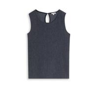 Tom Tailor - Crinkle Top mit Seitenschlitzen navy white structure - Gr. - XL