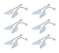 Top Ten Handels GmbH Schuhspanner Schuhdehner Kunststoff mit Metallfeder Damen oder Herren Schuhe 6 Paar Set, Farbe:Weiß