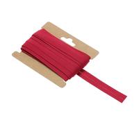 TOP-VIGOR Schrägband, 9,1 m, einfach gefaltet, 1,27 cm, Baumwolle, kontinuierliche Masse, zum Nähen, Nähen, Paspeln, Quilten - Rot
