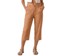 Topassion Musselin Hose Outdoor Sommerhose Elegant Freizeithose Baggy Arbeitshosen Leicht Jogginghose Elastischem Bund Anzughose Mode Trainingshose Weich Sommerhose Bequem (D01-orange,M)