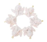 TOPBATHY 12 Stück Harz Engel Anhänger Selbstgemacht Schmuckanhänger Engel Schlüsselanhänger Bastelmaterial Für Halsketten Armbänder Geschenk