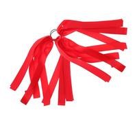 TOPBATHY 2 Stück Rote Haargummis mit Schleife aus Seidensatin Elastische Haarbänder für Pferdeschwanz Haaraccessoires für Mädchen und Frauen